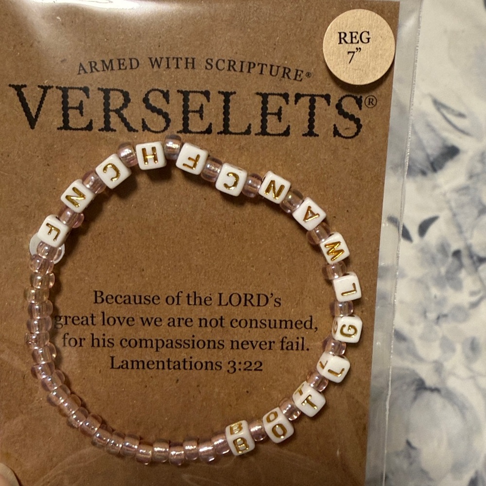 NEW Verselets Faith Bracelet - Lamentations 3:22 - Picture 2 of 2